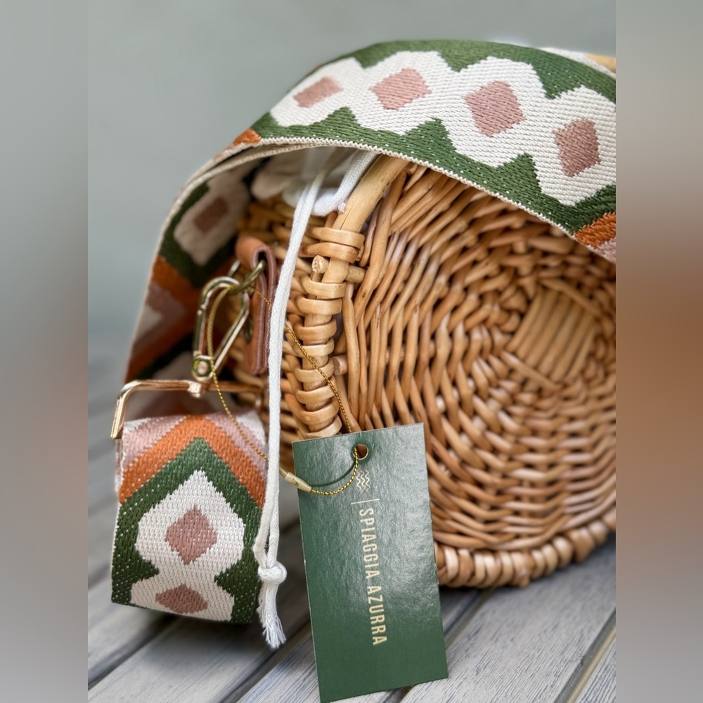 Biarritz Sac Round Rattan Bag tassel
